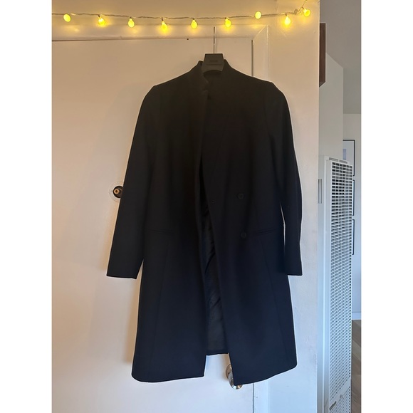 All Saints Sidney Wool Cashmere Blend Tailored Coat - Picture 4 of 8